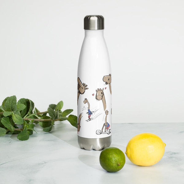 בקבוק תרמי- בילי הג'ירפה, סקיצות צבעוניות - Tomski Design
