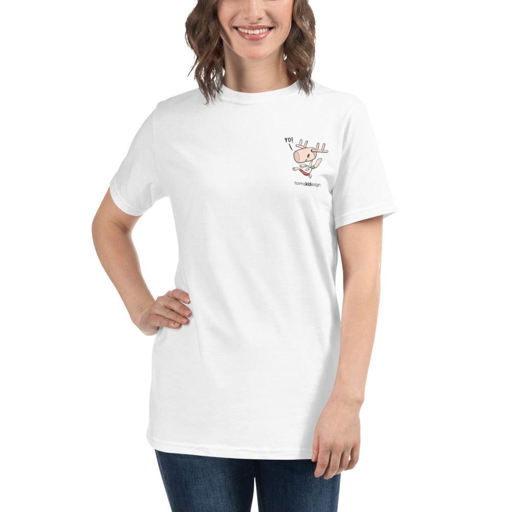 Dori The Deer T-Shirt- חולצה למבוגרים, כותנה אורגנית - Tomski Design